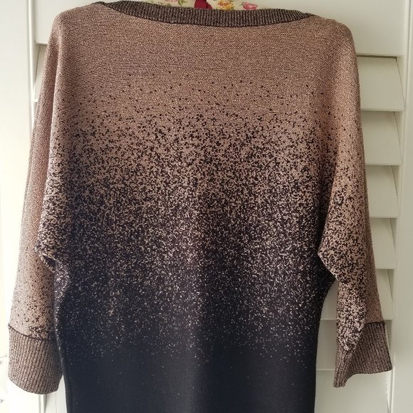 Dolman Speckled Ombré Sweater Top Shirt Blouse Barbiecore Pink Fashion - Picture 5 of 6